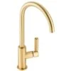 Abode Globe Single Lever Contemporary Kitchen Mixer Tap Brushed Brass - AT2148 -Kitchen Series Shop a t at2148