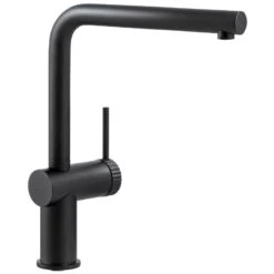 Abode Fraction Single Lever Contemporary Kitchen Mixer Tap Matt Black - AT2155