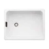 Abode Belfast Single Bowl Ceramic Kitchen Sink - White - AW1022