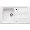 Abode Milford Single Bowl Ceramic Kitchen Sink - White - AW1042 -Kitchen Series Shop a w aw1042