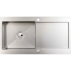 Abode Verve Single Bowl & Drainer Stainless Steel Kitchen Sink - AW5136