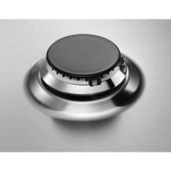 AEG HGB75400SM 75cm Gas Hob - Stainless Steel 4 AEG HGB75400SM 75cm Gas Hob - Stainless Steel -Kitchen Series Shop aed hgb75400sm capped gas outlet front view