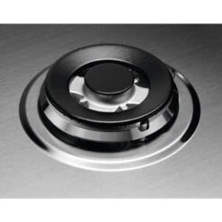 AEG HGB75400SM 75cm Gas Hob - Stainless Steel 10 AEG HGB75400SM 75cm Gas Hob - Stainless Steel -Kitchen Series Shop aed hgb75400sm uncapped gas outlet front view