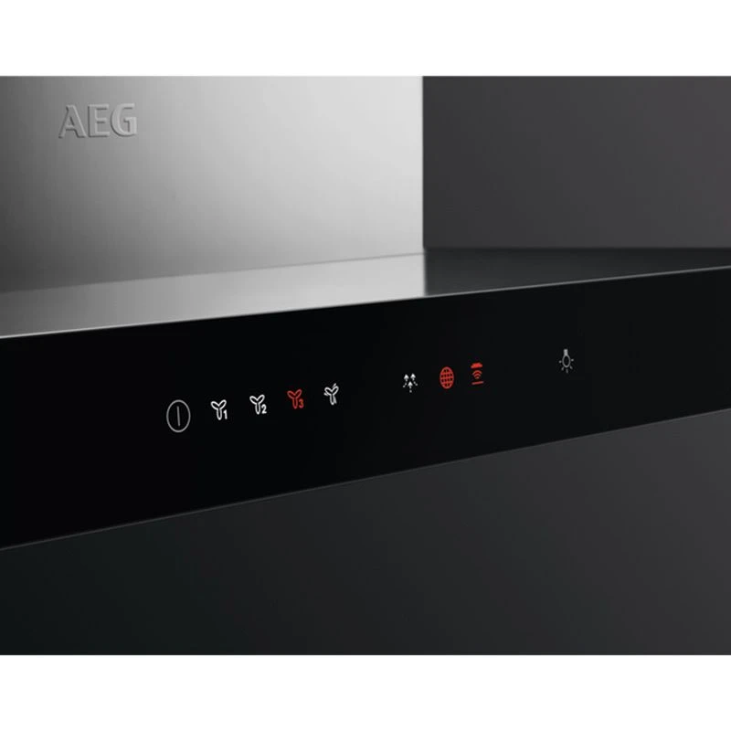 AEG DIE5961HG 90cm Box Island Hood - Stainless Steel AEG DIE5961HG 90cm Box Island Hood - Stainless Steel -Kitchen Series Shop aeg die5961hg display functions front view