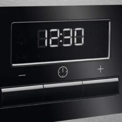 AEG DUB331110M Built Under Double Electric Oven - Stainless Steel -Kitchen Series Shop aeg dub331110m digital clock timer buttons close up view