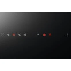 AEG DVE5671HG 60cm Vertical Chimney Hood - Black Glass & Stainless Steel -Kitchen Series Shop aeg dve5671hg touch functions display panel close view