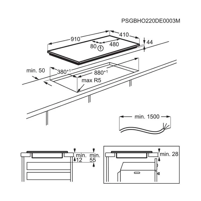 AEG IKK93431FB 91cm Induction Hob - Black AEG IKK93431FB 91cm Induction Hob - Black -Kitchen Series Shop aeg ikk93431fb installation specifications