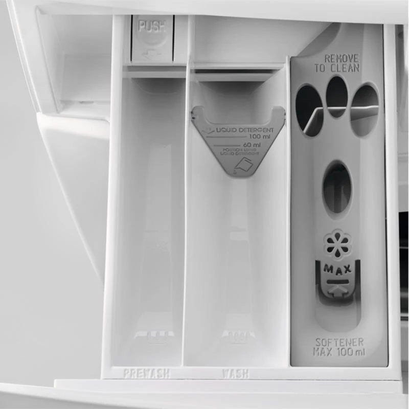 AEG L7WE7631BI Built-In 7kg/4kg 1600rpm Washer Dryer - White AEG L7WE7631BI Built-In 7kg/4kg 1600rpm Washer Dryer - White -Kitchen Series Shop aeg l7we7631bi detergent tray top close up view