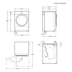 AEG T6DBG720N Free Standing 7kg Tumble Dryer - White -Kitchen Series Shop aeg t6dbg720n installation dimensions