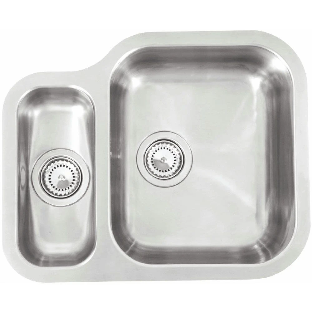 Reginox Alaska 1.5 Bowl Stainless Steel Kitchen Sink - Main Bowl Right - ALASKA MBR Reginox Alaska 1.5 Bowl Stainless Steel Kitchen Sink - Main Bowl Right - ALASKA MBR -Kitchen Series Shop alaskambr