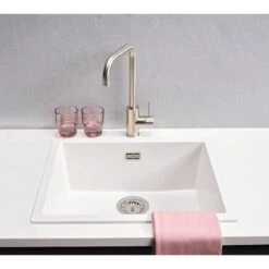 Reginox Amsterdam 50 1 Bowl Kitchen Sink - Pure White - AMSTERDAM 50 PW