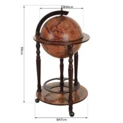 HOMCOM Globe Shaped Retro Style Drinks Cabinet - Brown - 801-041 5 HOMCOM Globe Shaped Retro Style Drinks Cabinet - Brown - 801-041 -Kitchen Series Shop an5a1217ed350db42.jpg