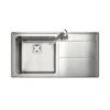 Rangemaster Arlington 1 Bowl Stainless Steel Kitchen Sink - AR9851R/ -Kitchen Series Shop ar9851r