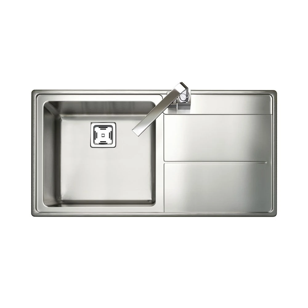 Rangemaster Arlington 1 Bowl Stainless Steel Kitchen Sink - AR9851R/ Rangemaster Arlington 1 Bowl Stainless Steel Kitchen Sink - AR9851R/ -Kitchen Series Shop ar9851r