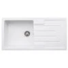 Abode Acton Single Bowl Ceramic Kitchen Sink - White - AW1040 -Kitchen Series Shop aw1040