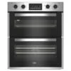 Beko BBTF26300X 72cm Electric 75 Litre Double Fan Oven - Stainless Steel