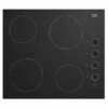 Beko HCC64103 60cm Built-In Electric Ceramic Hob - Black -Kitchen Series Shop b e beko hcc64103