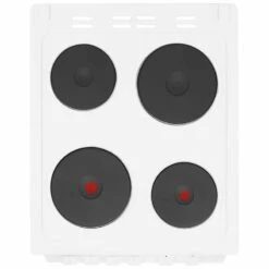 Beko KD533AW 50cm Electric Double Cavity Sealed Plate Cooker - White -Kitchen Series Shop b e beko kd533aw 3