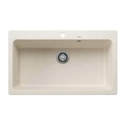 Blanco NAYA XL 9 Silgranit 1 Bowl Inset Kitchen Sink - Soft White - 527133