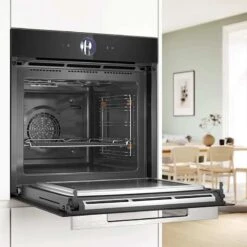 Bosch HMG7764B1B Series 8 Built-In Oven With Microwave Function & Home Connect - Black 6 Bosch HMG7764B1B Series 8 Built-In Oven With Microwave Function & Home Connect - Black -Kitchen Series Shop b o bosch hmg7764b1b series 8 oven microwave door open