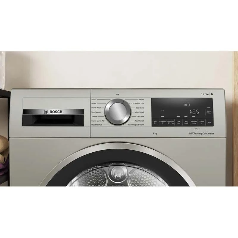 Bosch WQG245S9GB Series 6 Heat Pump 9kg Tumble Dryer - Silver Bosch WQG245S9GB Series 6 Heat Pump 9kg Tumble Dryer - Silver -Kitchen Series Shop b o bosch series 6 wqg245s9gb tumble dryer 2
