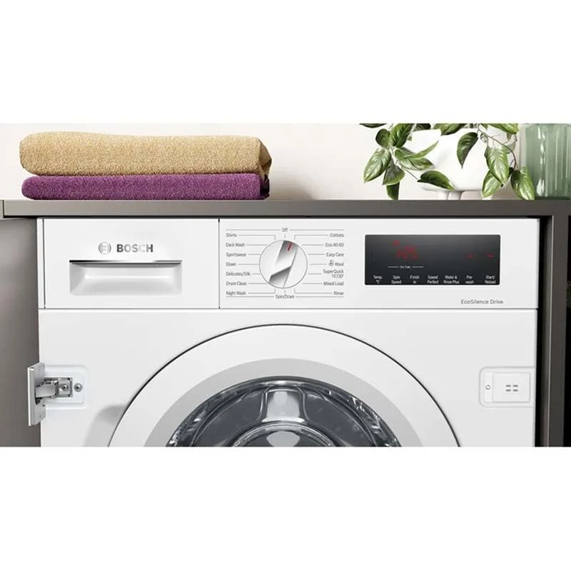 Bosch WIW28502GB Series 8 Built-In 8kg Washing Machine - White Bosch WIW28502GB Series 8 Built-In 8kg Washing Machine - White -Kitchen Series Shop b o bosch series 8 wiw28502gb washing machine 1