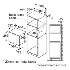 Bosch Series 4 BFL523MB0B Built-In Microwave - Black -Kitchen Series Shop b o bosch bfl523mb0b 3