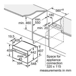 Bosch Series 8 CMG633BB1B Compact Oven & Microwave - Black -Kitchen Series Shop b o bosch cmg633bb1b 6