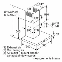 Bosch Series 2 DWB64BC50B 60cm Chimney Cooker Hood - Brushed Steel -Kitchen Series Shop b o bosch dwb64bc50b dims