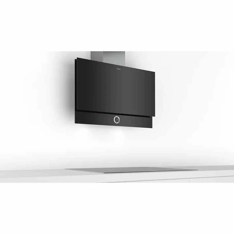 Bosch Series 8 DWF97RV60B 90cm Chimney Cooker Hood With Home Connect- Black Glass Bosch Series 8 DWF97RV60B 90cm Chimney Cooker Hood With Home Connect- Black Glass -Kitchen Series Shop b o bosch dwf97rv60b 3