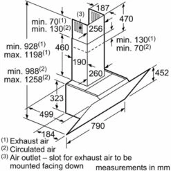 Bosch Series 4 DWK87CM60B 80cm Chimney Cooker Hood - Black Glass -Kitchen Series Shop b o bosch dwk87cm60b dims