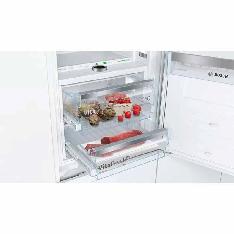 Bosch Series 8 KIF86PFE0 Built-In Frost Free 60/40 Fridge Freezer - White Bosch Series 8 KIF86PFE0 Built-In Frost Free 60/40 Fridge Freezer - White -Kitchen Series Shop b o bosch kif86pfe0 4