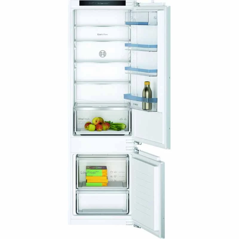 Bosch Series 4 KIV87VFE0G Built-In Low Frost 70/30 Fridge Freezer - White Bosch Series 4 KIV87VFE0G Built-In Low Frost 70/30 Fridge Freezer - White -Kitchen Series Shop b o bosch kiv87vfe0g