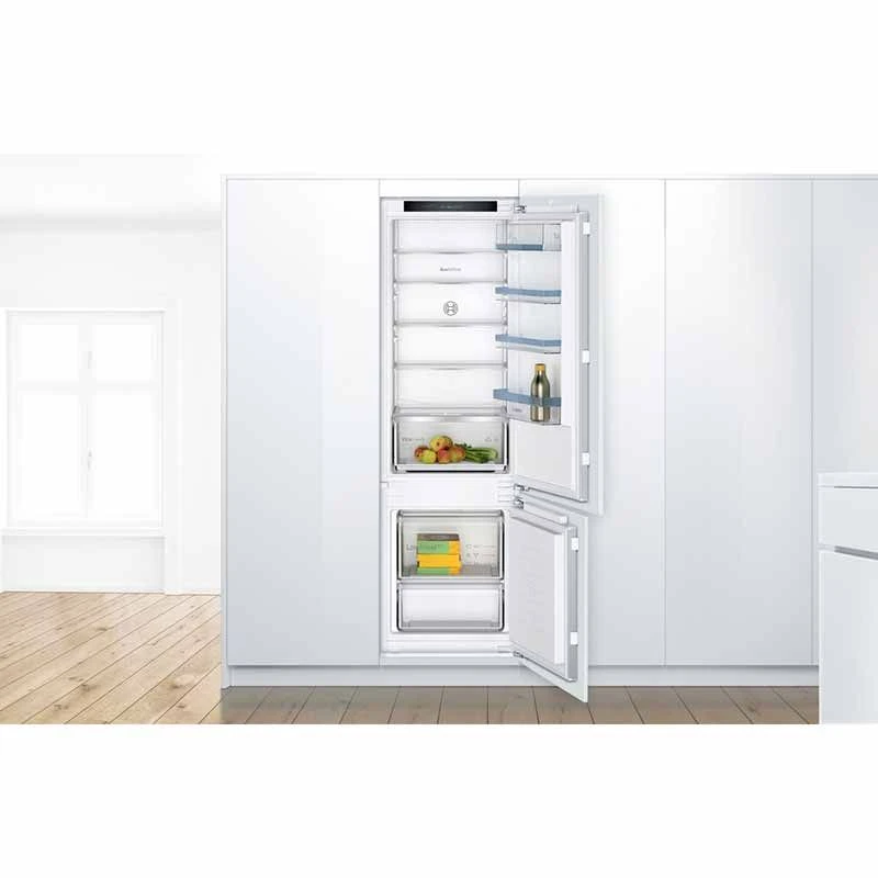 Bosch Series 4 KIV87VFE0G Built-In Low Frost 70/30 Fridge Freezer - White Bosch Series 4 KIV87VFE0G Built-In Low Frost 70/30 Fridge Freezer - White -Kitchen Series Shop b o bosch kiv87vfe0g 1