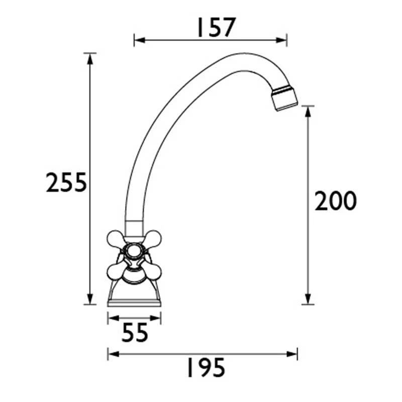 Bristan Mandolin Monobloc Kitchen Mixer Tap - Chrome - MA SNK C Bristan Mandolin Monobloc Kitchen Mixer Tap - Chrome - MA SNK C -Kitchen Series Shop b r bristan mandolin ma snk c dimensions