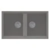 Reginox BEST 450 Elleci Granite 2 Bowl Kitchen Sink - Metaltek Titanium - BEST 450 TT -Kitchen Series Shop best450 tt