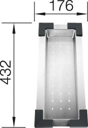 Blanco Colander 432mm X 176mm - Stainless Steel - 514542