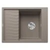 Blanco ELON 45 S 1 Bowl Inset Silgranit Reversible Kitchen Sink With Manual InFino Waste - Tartufo - 524831 -Kitchen Series Shop blanco elon 524831