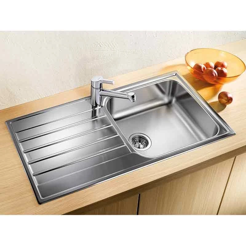 Blanco LIVIT XL 6 S 1 Bowl Inset Stainless Steel Reversible Kitchen Sink - Brushed Finish - 453364 Blanco LIVIT XL 6 S 1 Bowl Inset Stainless Steel Reversible Kitchen Sink - Brushed Finish - 453364 -Kitchen Series Shop blanco livit 453364 1
