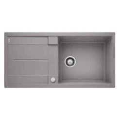 Blanco METRA XL 6 S 1 Bowl Inset Silgranit Reversible Kitchen Sink With Drain Remote Control - Alumetallic - 515279