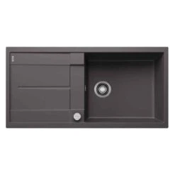 Blanco METRA XL 6 S 1 Bowl Inset Silgranit Reversible Kitchen Sink With Drain Remote Control - Rock Grey - 518881