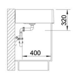 Blanco PANOR 60 1 Bowl Inset Ceramic Kitchen Sink - Chrystal White - 514486 -Kitchen Series Shop blanco panor 514486 dimensions 1