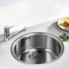 Blanco RONDO SOL-IF 1 Bowl Inset Stainless Steel Kitchen Sink - Brushed Finish - 514647 -Kitchen Series Shop blanco rondo 514647 1