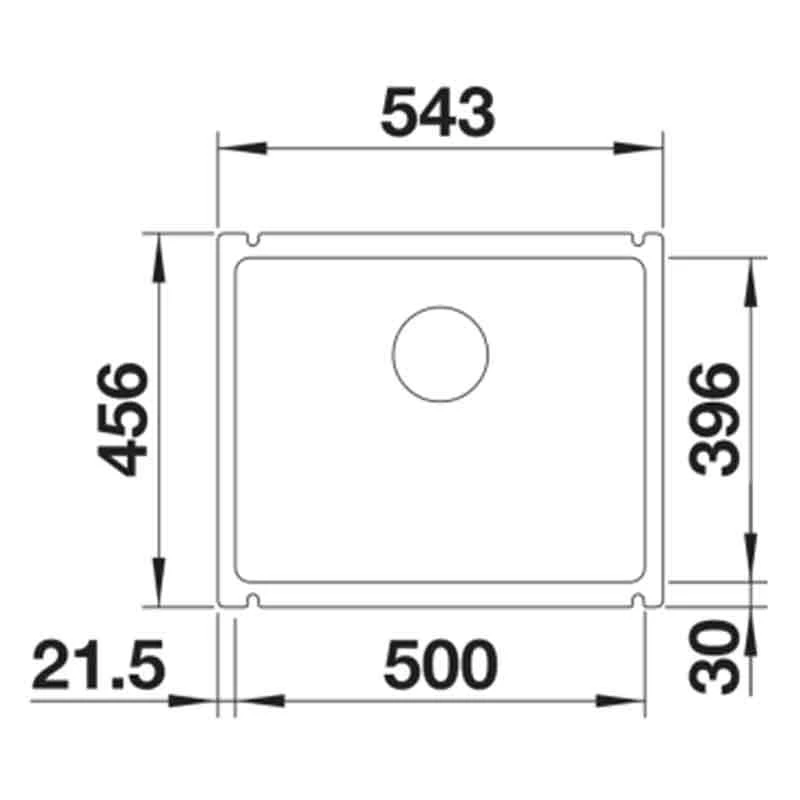Blanco SUBLINE 500-U 1 Bowl Undermount Ceramic Kitchen Sink with Manual InFino Waste - Basalt - 523739 Blanco SUBLINE 500-U 1 Bowl Undermount Ceramic Kitchen Sink With Manual InFino Waste - Basalt - 523739 -Kitchen Series Shop blanco subline 523739 dimensions