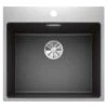 Blanco SUBLINE 500-IF/A SteelFrame 1 Bowl Inset Silgranit Kitchen Sink With Manual InFino Waste - Anthracite - 524113 -Kitchen Series Shop blanco subline 524113