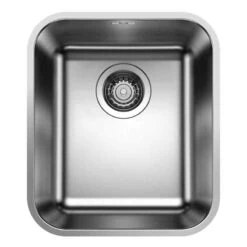 Blanco SUPRA 340-U 1 Bowl Undermount Stainless Steel Kitchen Sink - Brushed Finish - 450762