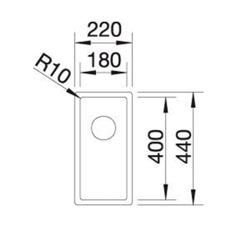 Blanco CLARON 180-U 1 Bowl Undermount Stainless Steel Kitchen Sink with Manual InFino Drain System - Satin Polish - 521565 Blanco CLARON 180-U 1 Bowl Undermount Stainless Steel Kitchen Sink With Manual InFino Drain System - Satin Polish - 521565 -Kitchen Series Shop blanco 521565 1