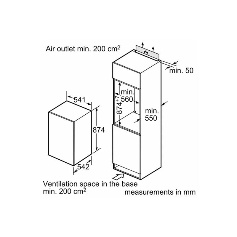 Bosch Series 4 GIV21VSE0G Built-In Low Frost Freezer - White Bosch Series 4 GIV21VSE0G Built-In Low Frost Freezer - White -Kitchen Series Shop bosch giv21vse0g 5