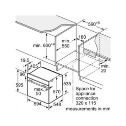 Bosch Series 4 HBS534BW0B Built-In Single Electric Oven - White 7 Bosch Series 4 HBS534BW0B Built-In Single Electric Oven - White -Kitchen Series Shop bosch hbs534bw0b 5