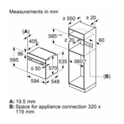 Bosch Series 4 HBS534BW0B Built-In Single Electric Oven - White 10 Bosch Series 4 HBS534BW0B Built-In Single Electric Oven - White -Kitchen Series Shop bosch hbs534bw0b 8
